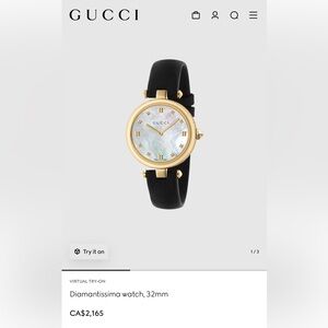 💯 Authentic ✨ GUCCI Diamantissima watch, 32mm